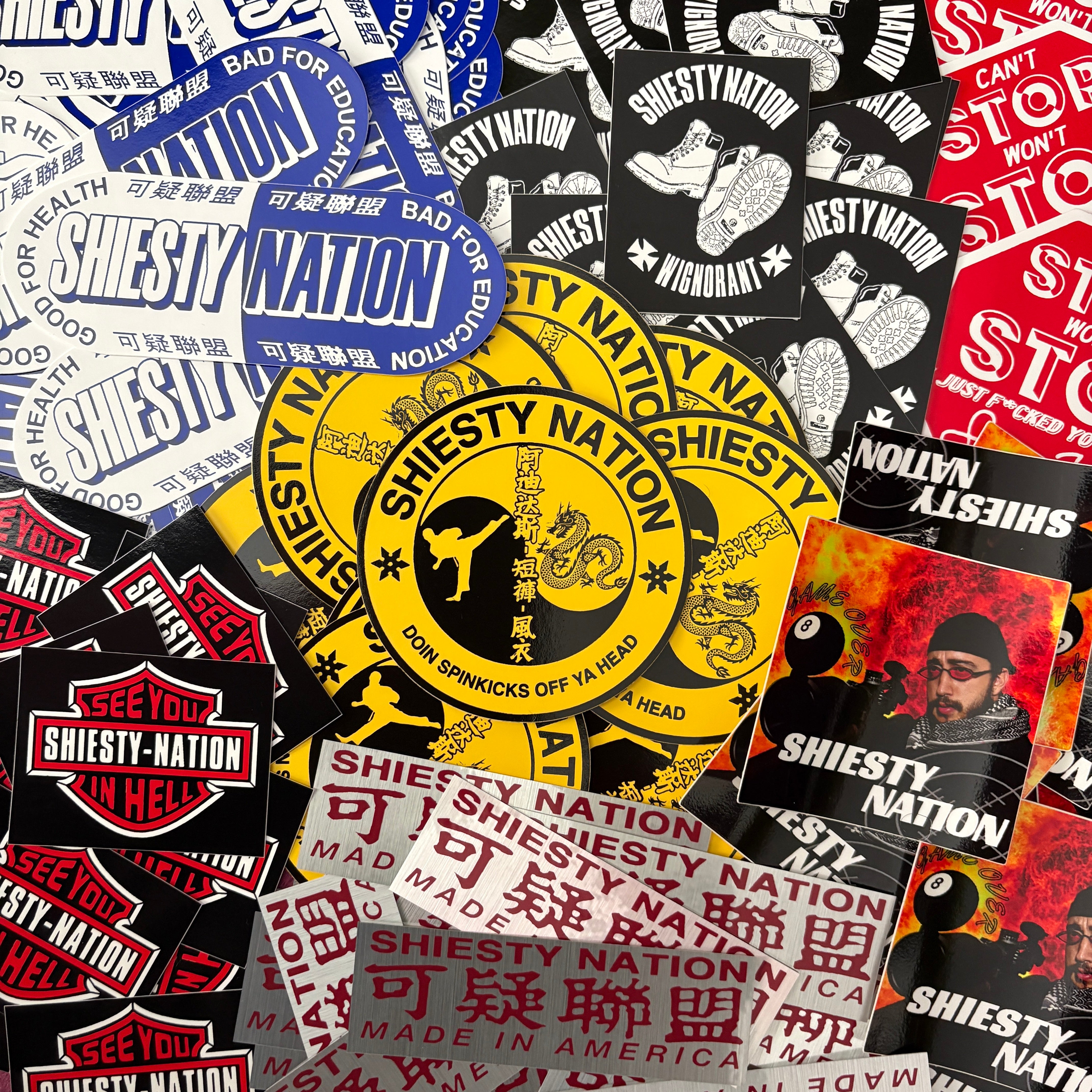 SHIESTY NATION STICKER PACK – Shiesty Nation